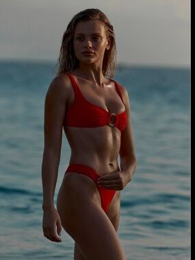 ISO Monday Swimwear Barbuda Bikini Set in Chili Pepper Red